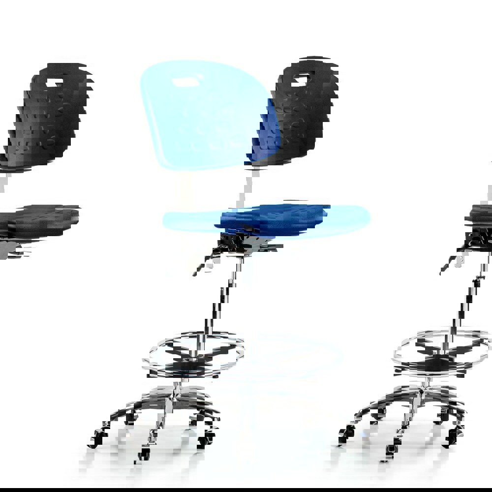 Task Chair: Polyurethane, Blue